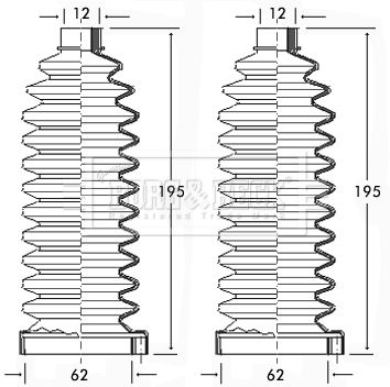 BORG & BECK Paljekumisarja, ohjaus BSG3104